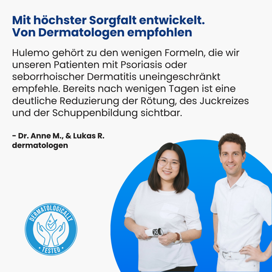 Hulemo® Die Lösung bei gereizter Haut und Schuppen